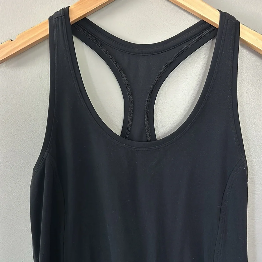 Athleta On‎ My Way Dress in Powervita Sz M Black - Picture 2 of 8